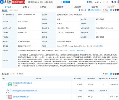 盈新發展與多家企業合資成立科技文化公司，涵蓋多項AI業務及基礎軟件開發